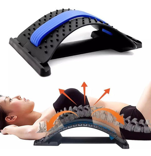 Masajeador Estiramiento Espalda Alivia Dolor Columna Lumbar